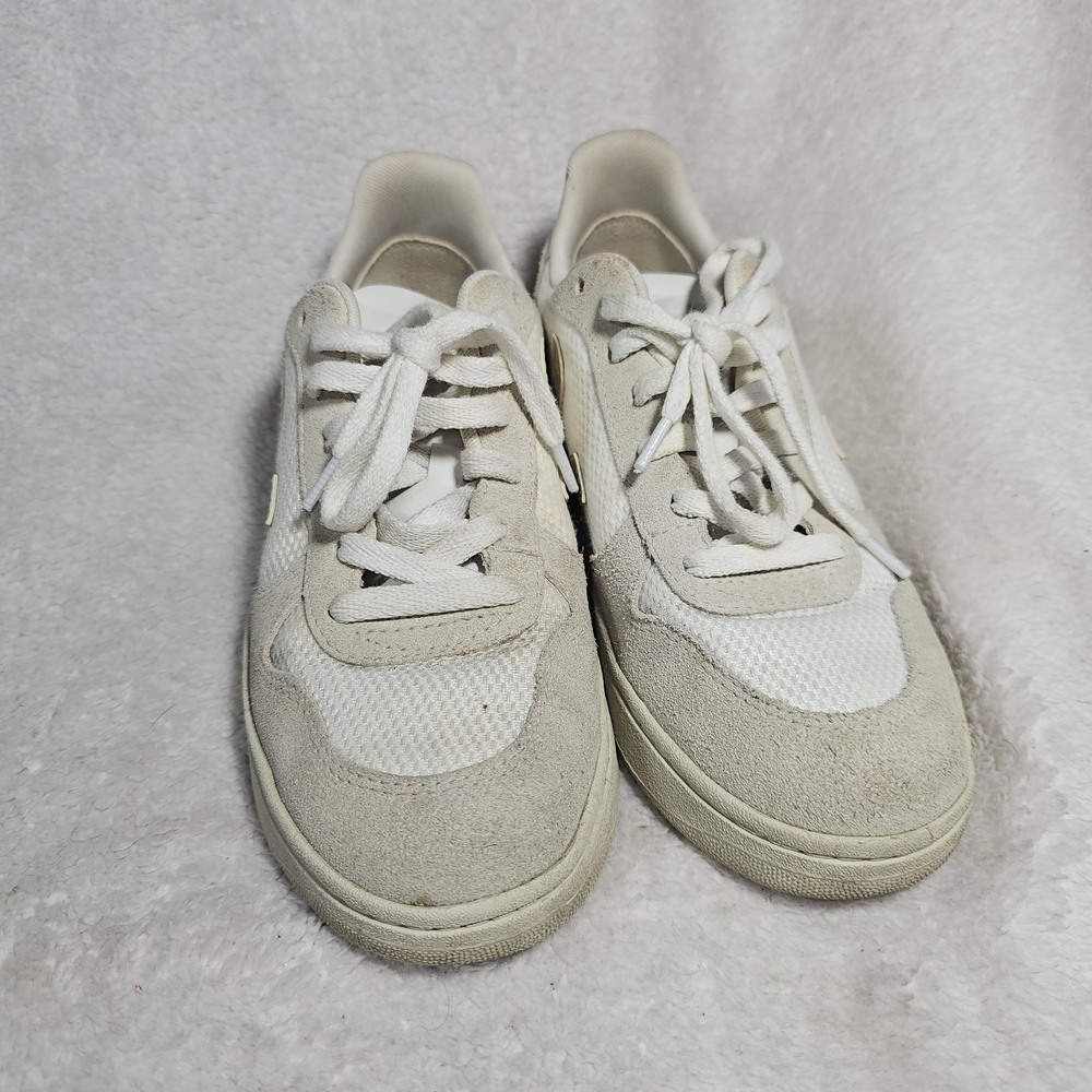 Veja V10 B-Mesh Women's Sneakers in White Natural Pierre Size 8 - Picture 7 of 12